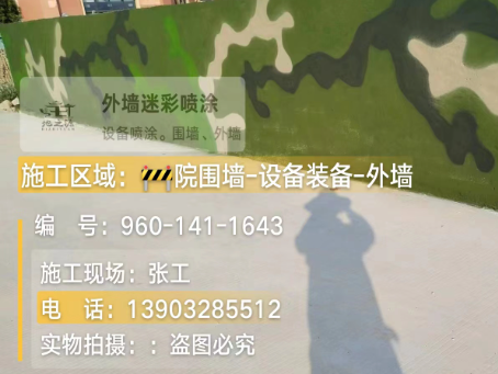 大足 迷彩漆喷涂价格（按平方米计费）